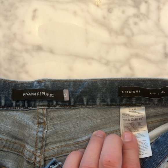 Lightle used banana republic straight leg jeans - Picture 2 of 6